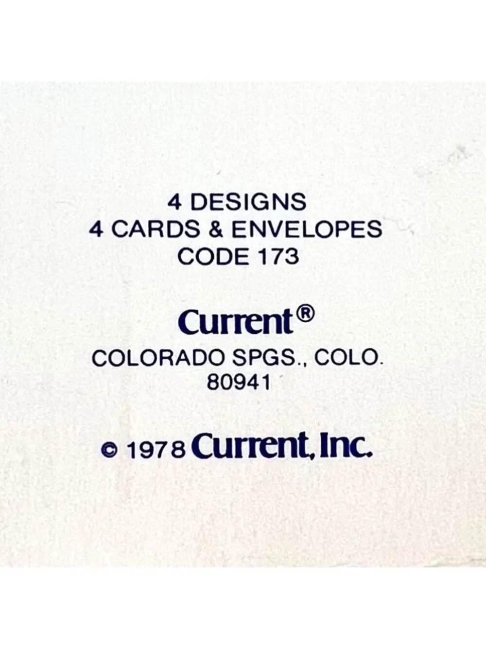 Vintage 1978 Current Inc Keepsake Greetings Tri-Fold Card Set of 4 Nature Theme